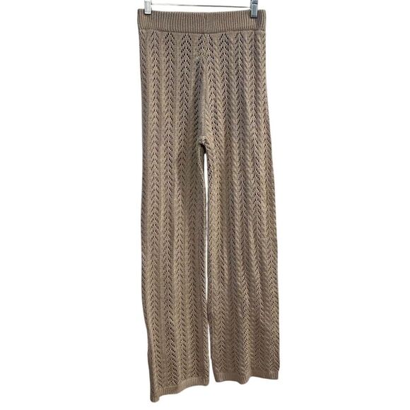 SHEIN Women's Ivory Crochet Flared Beach Pants Size S - Picture 1 of 11